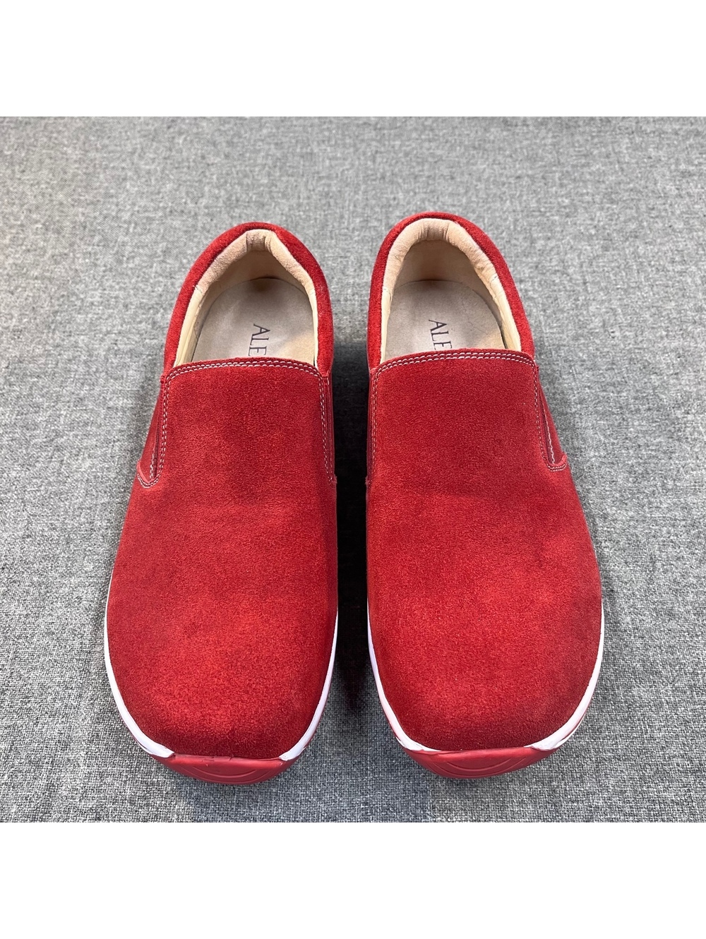 Alegria Men's Aaron Red Suede Casual Slip-on Shoes 9.5-10 (43) - Picture 3 of 7